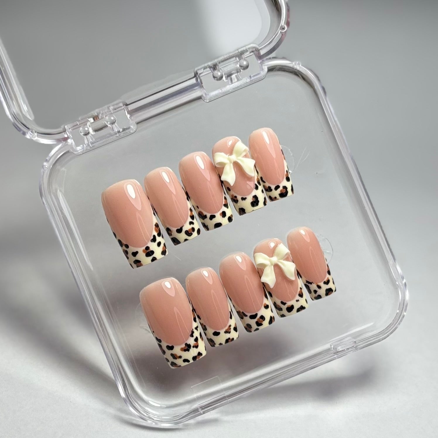 Press on nails réutilisables French faits main 