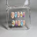 Press on nails réutilisables faits à la main