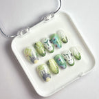 press on nails mon voisin totoro inspiré de l'animé totoro